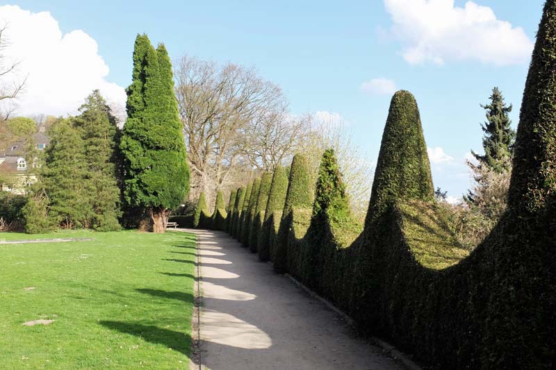 Der Römische Garten steht unter Denkmalschutz